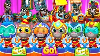 Talking Tom Hero Dash - New Hero Tom Ultimate Fight To Outfits Vs BossesTrap All Suits - Tom Defeats