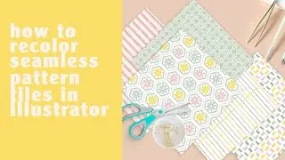 How To Recolor Seamless Pattern Tiles Illustrator
