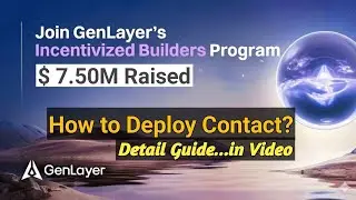 GenLayer Builders Program || Deploy Contact #airdrop #telegram #binance #testnet