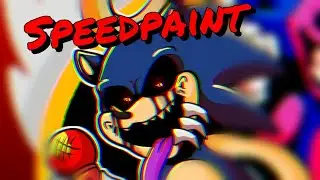 [13+ Mild Blood]  VS Sonic.exe  (FNF Mod Speedpaint)