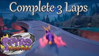 Spyro Reignited Trilogy: Fracture Hills - Complete Three Laps of the Supercharge Course