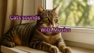 Cat sound | hear cat meowing's aggressive, happy, cute | with Music!