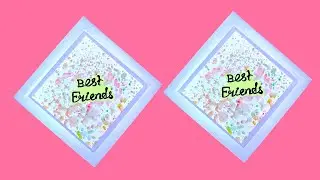 Paper Frame 3D DIY / 3D Shadow Box Making Tutorial / DIY Name Frame / Photo Frame Craft #diy #craft