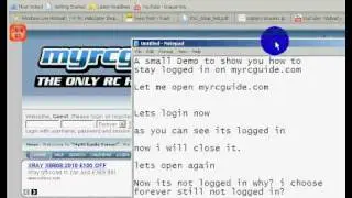 How to stay logged in on myrcguide.com