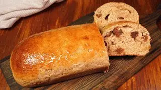 This Whole Wheat Raisin Bread Recipe is so delicious that I make it at least 2 times a week! Healthy