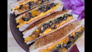 Black beans sandwich and tacos ! एक मसाले से बनाएँ 2 डिश #shorts #short #shortvideo #sandwich #food