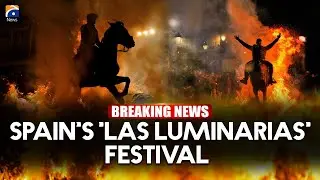 Horses Leap Across 'Purifying' Fires At Spanish Festival | Geo News English