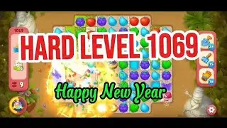 Hard Level Puzzle 1069 No Boosters 💫 Match-3 Game Gardenscapes #games #gameplay #gaming
