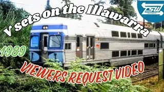 Comeng Silver V set on the Illawarra line T4 in 1989 #trainlink
