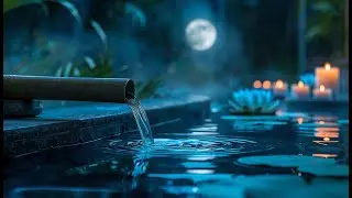 Healing Zen Music 🎋 Water Fountain Sounds for Sleep | Live Stream
