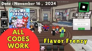 *ALL Codes Work* Flavor Frenzy Roblox, November 16, 2024