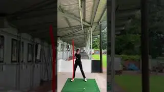 Front on view driver swing (6 handicap)