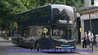 *Swedish Beast | Loud Axle* Stagecoach West: Scania N250UD ADL Enviro400 MMC - 98 to Gloucester