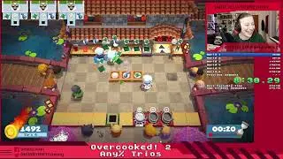 WR!!! Speedrunning Overcooked! 2 in 2:40:17 with RUBIEHART, Sunbrojade, and PeaceEgg