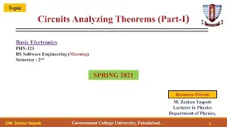 6- Circuit Analysis Theorems (Part-I)
