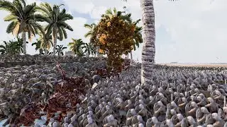100000 Troll Vs 250000 Egyptian Sperarman &  Egyptian Warrior & Spartan - UEBS 2
