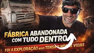 MEGA FÁBRICA ABANDONADA COM TUDO DENTRO - EXPLORAÇÃO TENSA E PERIGOSA -