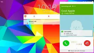 Samsung Galaxy Tab 4 (Android 5) incoming call screen recording
