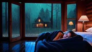 Night Soft Rain for Sleeping in Bedroom | Peaceful Relaxation and Meditation Aid