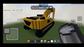 My Caterpillar Excavator  on minecraft!!!