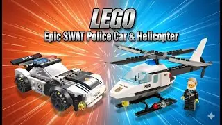 Полицейская машина и вертолет LEGO SWAT 🚓🚁 Эпическая комбинация сборки!