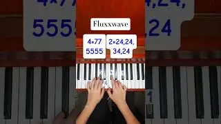 Fluxxwave tutorial on piano #pianotutorial #piano #tutorial #shorts #short