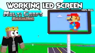 Multicraft Working LED Screen || Multicraft Hacks || Tech Gamer Hardik