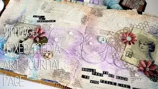 Vintage Art Journal Page