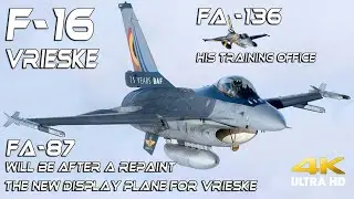 4K VRIESKE the New Belgian F-16 Solo Display Pilot .First Public Appearance & a look at his F-16's