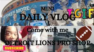 DETROIT LIONS PRO SHOP & SEE WHERE OLD SCHOOL MUSIC WAS MADE! A DAY IN MY CITY!