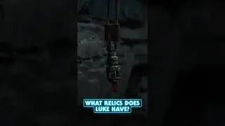 What Jedi relics did Luke have on Ahch-To?