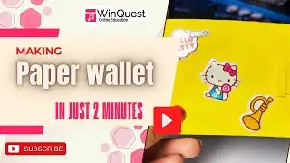 DIY Paper Wallet | Fun Craft for Kids | Easy Origami Wallet Tutorial by Winquest Online
