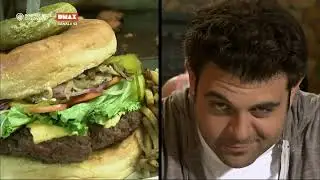 Sasquatch Burger Challenge: Adam contro una bestia da 3.5 KG  | Man vs Food