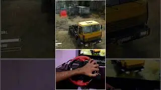 Mudrunner + Graphic Mod + Reshade Steering wheel Gameplay #6 #shorts #spintires #mudrunner #logitech