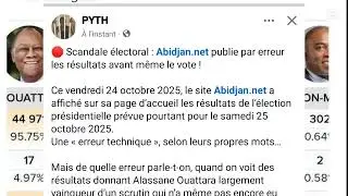 Publication par erreur des r&eacute;sultats de la pr&eacute;sidentielle: Abidjan.net sous les feux des internautes
