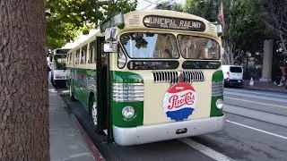 SF Muni 1947 Fageol-Twin Coach 44-D #0163 - Muni Heritage Weekend 2025