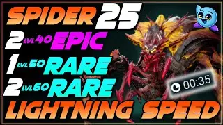 'FRIENDLY' SPIDER 25 SPEED RUNS W/ 3 GEARLESS CHAMPS | RAID Shadow Legends