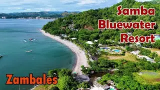 Курорт Samba BlueWater | Пляж Half Moon | Город Олонгапо | Замбалес | Съемка с дрона в формате 4K...