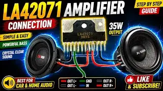 make a DIY 12V Amplifier  By LG TV IC LA42071 with Circuit Diagram