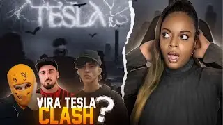 VIRA - Tesla (Official Lyrics Video, Prod by @BabyBoi) REACTION 🇲🇦🖤💛