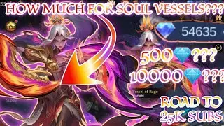 HOW MUCH 💎/DIAMONDS FOR SOUL VESSELS SKINS IN SOUL VESSELS GACHA DRAWS EVENT | MLBB