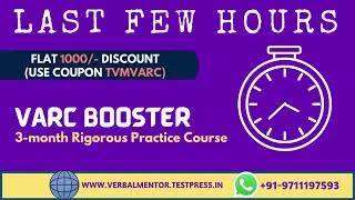 Practice Course for CAT VARC | Online Coaching | Verbal Preparation CAT