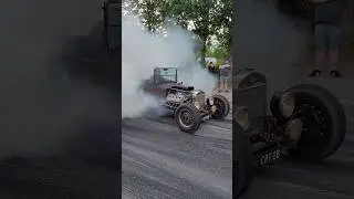 insane rod burnout #hotrod #burnout #fyp #automobile #insane #car #ratrod #burnout #oldcar