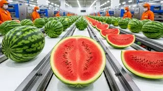 How a Modern Watermelon Production Factory Works Inside a Modern Industrial Facility