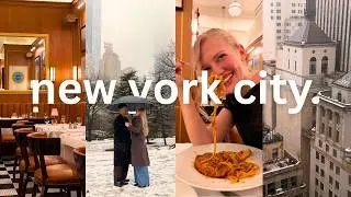 Winter in New York City 🗽❄️✨ Snowfall in Central Park, Cozy Cafe's & An Exciting Brand Campaign..