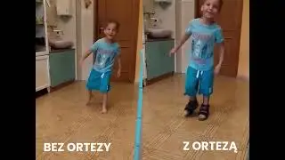 Por&oacute;wnanie: chodzenie bez ortezy i w ortezie