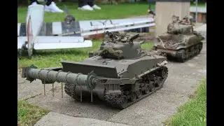 Tamiya M4 Sherman flail Crab RC Tank 1:16 Mine Sweeper