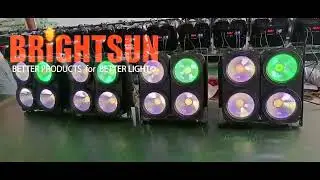 4x100W 2in1 Colors Led Blinder Light With Inner RGB Pixel Effect