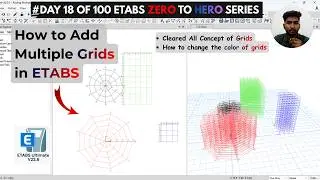 How to add multiple grids in etabs
