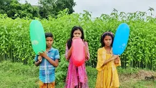 outdoor fun with Monster Pumpkin balloon pop and learn colors for kids by I kids Episode-2.